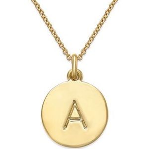 12k Gold-Plated Initials Pendant Necklace, 17"